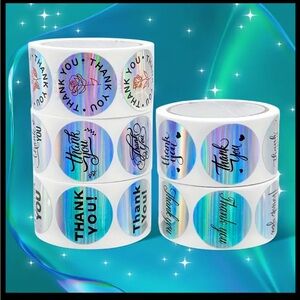 1000pcs Thank You Stickers